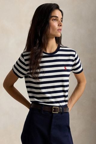 Ralph Lauren - Áo Thun Tay Ngắn Nữ Knit T-Shirt Cotton Jersey