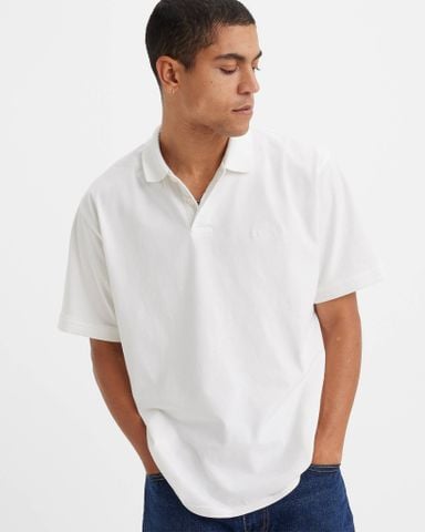 Levi's - Áo polo nam Relaxed Authentic Polo Shirt - White