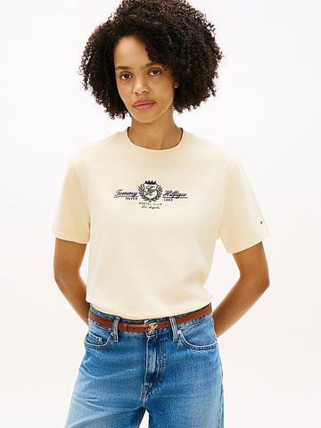 Tommy Hilfiger - Áo Thun Tay Ngắn Nữ Varsity Crest Modern Crew Neck Short Sleeve Tee