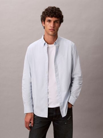 Calvin Klein - Áo sơ mi tay dài nam Solid Classic Oxford Button-Down Shirt