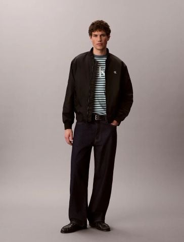Calvin Klein - Áo Thun Tay Ngắn Nam 20S Stripe Jersey Monologo