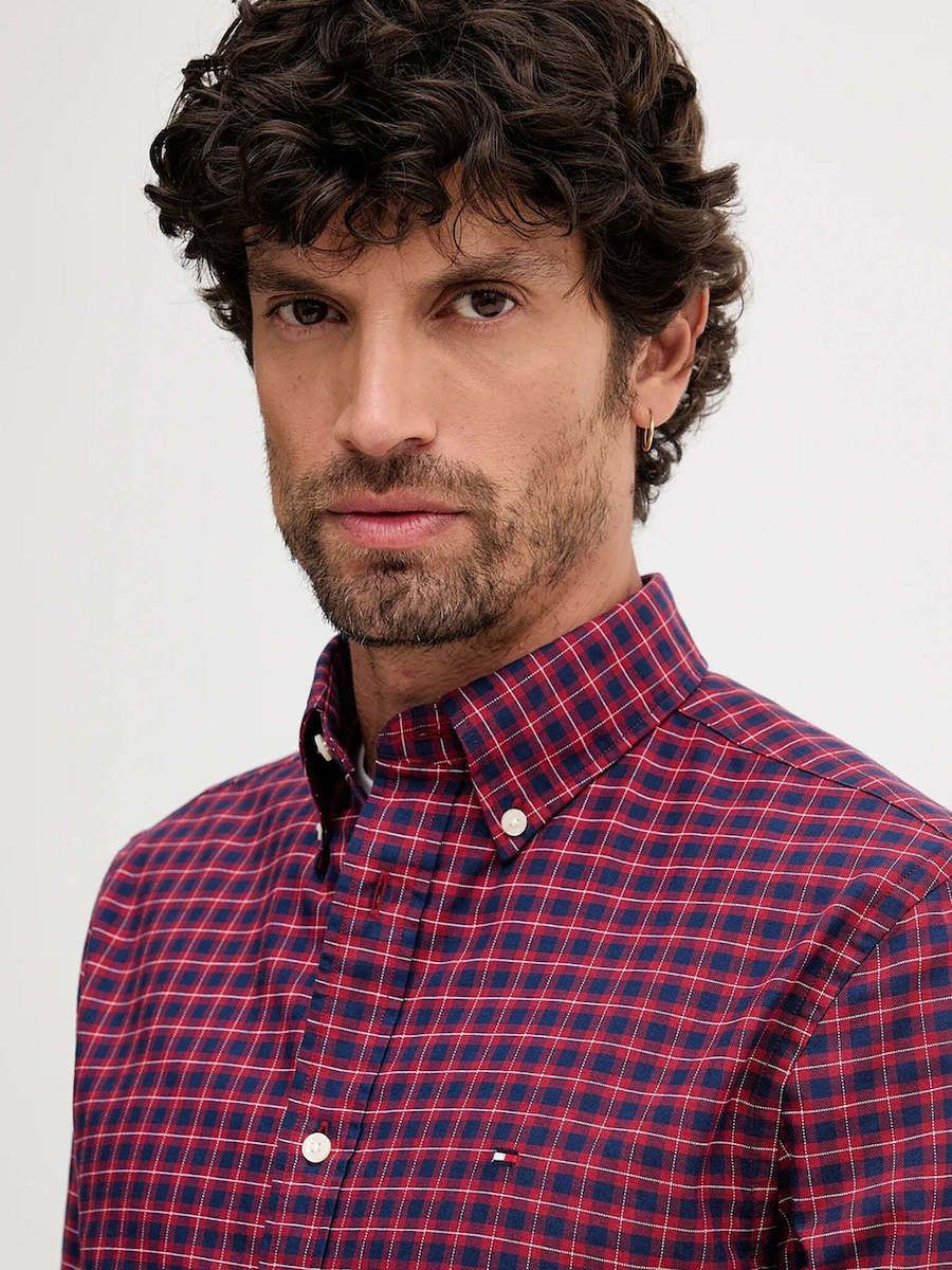 Tommy Hilfiger - Áo sơ mi tay dài nam Heritage Oxford Seas Check Shirt