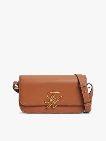 Tommy Hilfiger - Túi Đeo Chéo Nữ Leather Flap Logo Plaque Crossbody Bag
