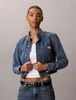 Calvin Klein - Áo Khoác Jean Nữ Denim Cropped Jacket