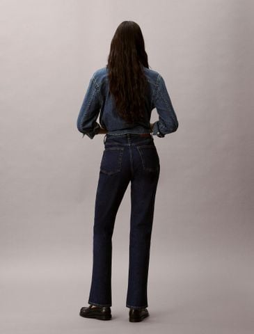 Calvin Klein - Quần Jean Dài Nữ Archive High Rise Slim Jean
