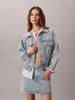 Calvin Klein - Áo Khoác Jean Nữ Denim Logo Tape Boxy Jacket