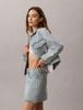 Calvin Klein - Áo Khoác Jean Nữ Denim Logo Tape Boxy Jacket