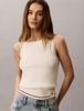Calvin Klein - Áo Len Nữ Sl Woven Monologo Cable Knit Tank