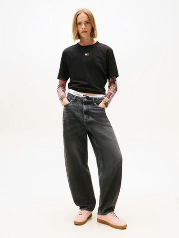 Tommy Hilfiger - Áo Thun Tay Ngắn Nữ Tommy Jeans Boxy Badge T-shirt Extended