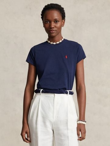 Ralph Lauren - Áo Thun Tay Ngắn Nữ Premium Cotton Jersey T-Shirt