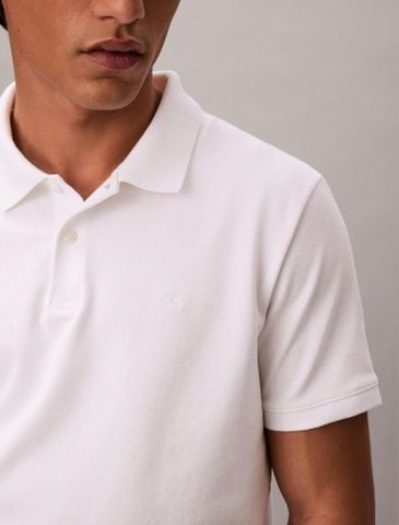 Calvin Klein - Áo Thun Có Cổ Nam Supima Cotton Slim Refined Pique Polo Shirt
