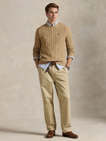 Ralph Lauren - Áo Len Nam Cable-Knit Cotton Sweater