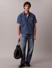 Calvin Klein - Áo Sơ Mi Nam Boxy Denim Short Sleeve Shirt
