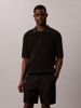 Calvin Klein - Áo Thun Có Cổ Nam Smooth Cotton Waffle Sweater Polo Shirt