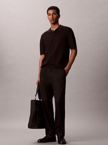 Calvin Klein - Áo Thun Có Cổ Nam Ribbed Jumper Polo Shirt