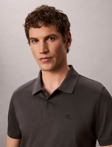 Calvin Klein - Áo Thun Có Cổ Nam Slim Fit Mercerized Polo