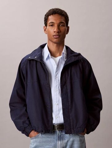 Calvin Klein - Áo Khoác Nam Nylon Denim Track Jacket Chall