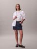 Calvin Klein - Áo Thun Tay Ngắn Nữ Relaxed Embroidered Logo T-Shirt