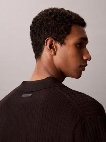 Calvin Klein - Áo Thun Có Cổ Nam Ribbed Jumper Polo Shirt