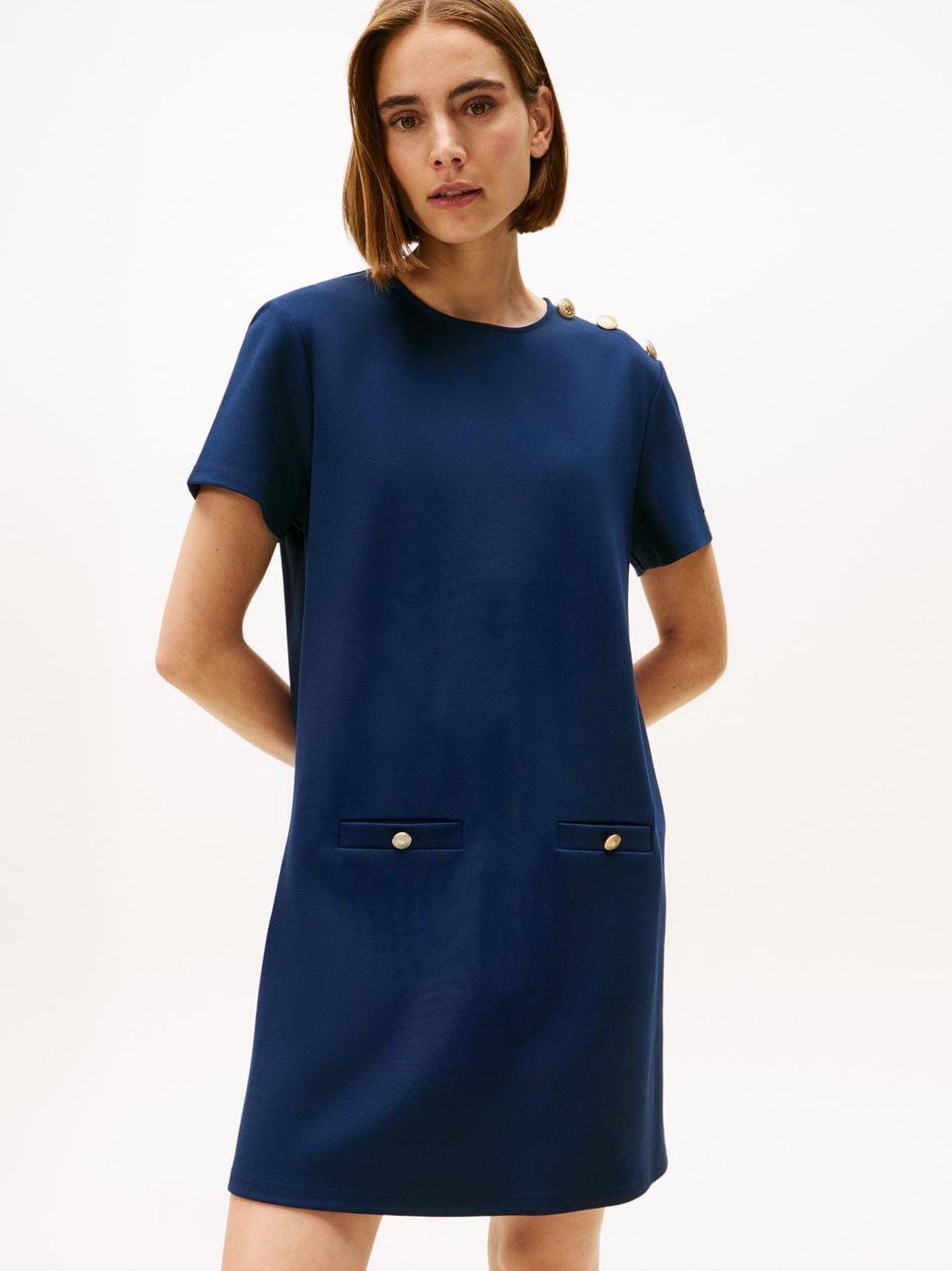 Tommy Hilfiger - Đầm nữ Ponte TH Shift Short Dress