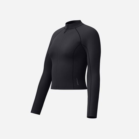 Speedo - Áo Rashguard Nữ UV Long Sleeve Solid Zip (Asia Fit)