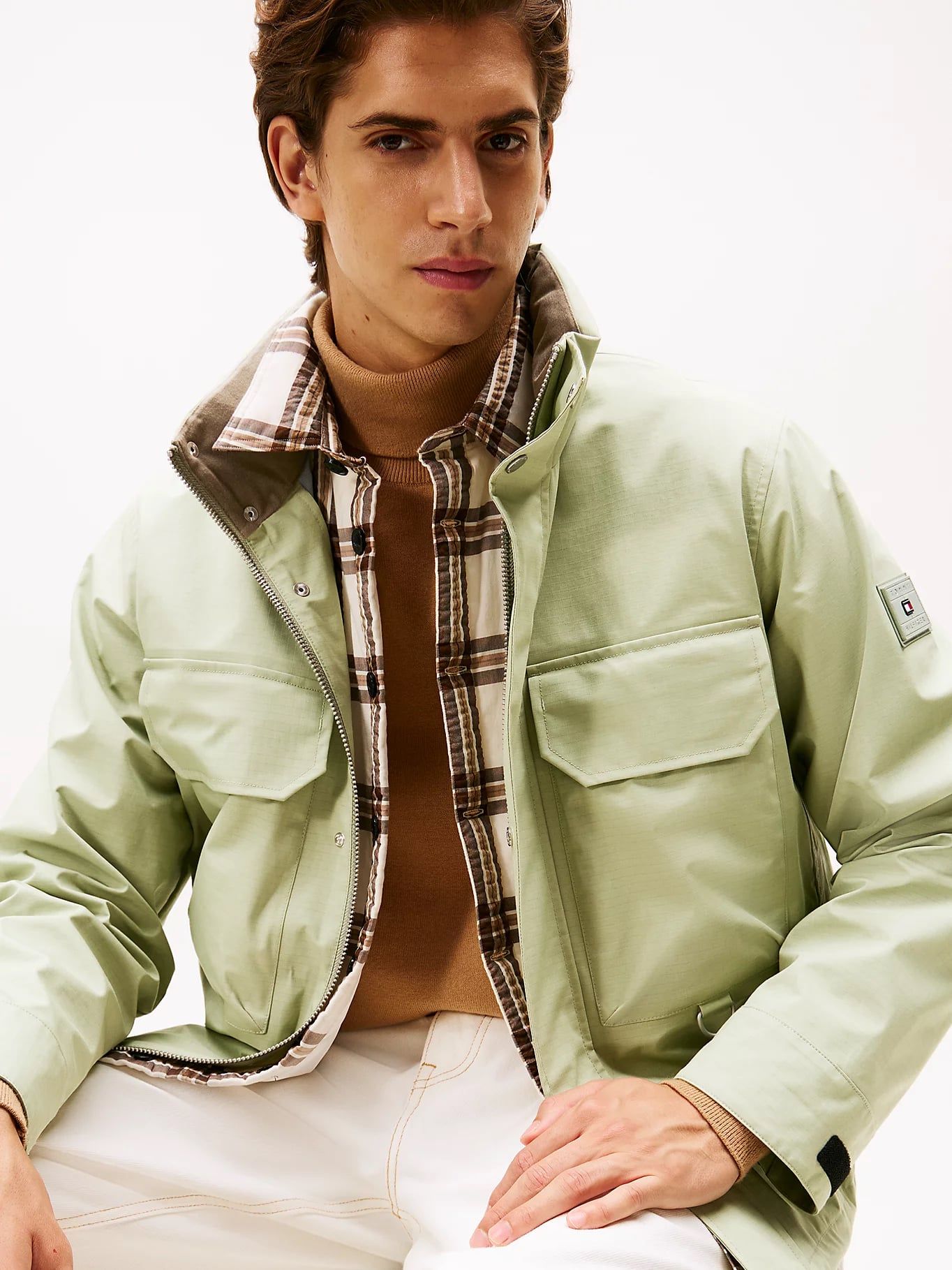 Tommy Hilfiger - Áo khoác tay dài nam Water Resistant Windproof Ripstop Wading Jacket