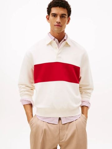 Tommy Hilfiger - Áo nỉ tay dài nam Colour-Blocked Rugby Jumper