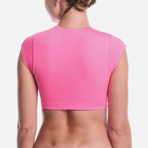 Nike - Áo Rashguard Nữ Nike Swim Women's Cropped Short Sleeve UV Swimming Top