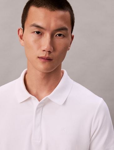 Calvin Klein - Áo polo tay ngắn nam Luxe Slim Polo - 4