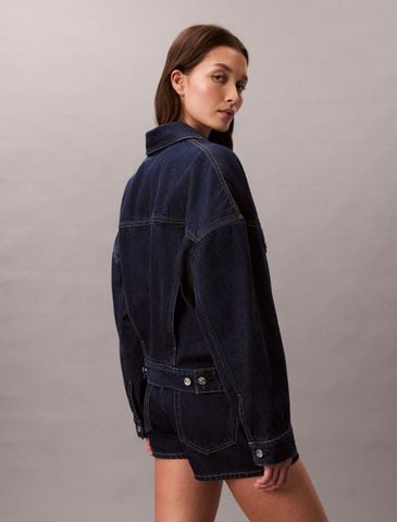 Calvin Klein - Áo Khoác Jean Nữ Relaxed Denim Jacket