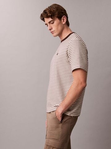 Calvin Klein - Áo thun thời trang nam Ottoman Stripe Crewneck Tee
