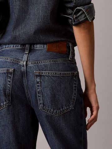 Calvin Klein - Quần Jean Dài Nữ Relaxed Crop Jeans