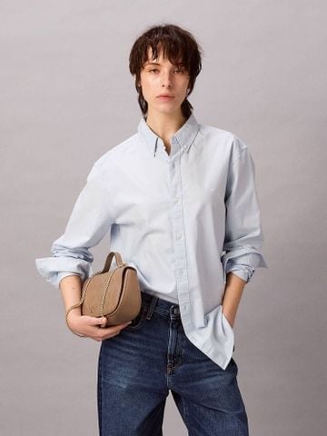 Calvin Klein - Áo sơ mi tay dài nam Solid Classic Oxford Button-Down Shirt