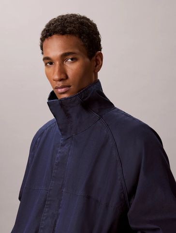 Calvin Klein - Áo Khoác Nam Nylon Denim Track Jacket Chall