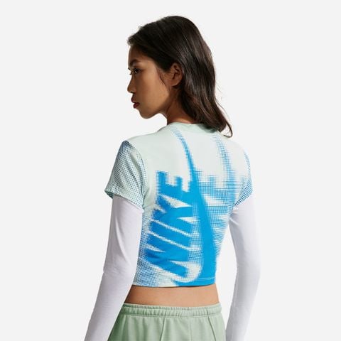 Nike - Áo Thun Crop Top Nữ Sportswear Chill Knit Slim