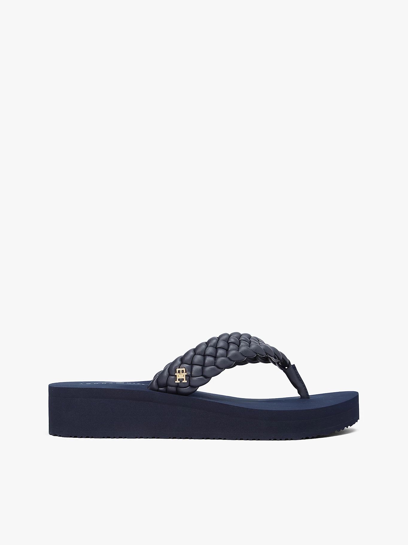 Tommy Hilfiger - Dép xỏ ngón nữ Th Wedge Cornrow Beach Sandal