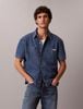 Calvin Klein - Áo Sơ Mi Nam Boxy Denim Short Sleeve Shirt