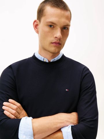 Tommy Hilfiger - Áo Tay Dài Dệt Kim Nam Mercerized Jacquard Long Sleeve Tee