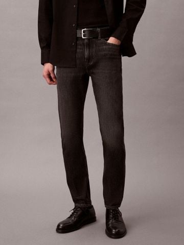 Calvin Klein - Quần Jean Dài Nam Slim Taper Black Mirage 37.5