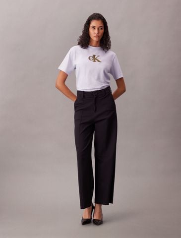 Calvin Klein - Áo Thun Tay Ngắn Nữ Relaxed Graphic Logo T-shirt
