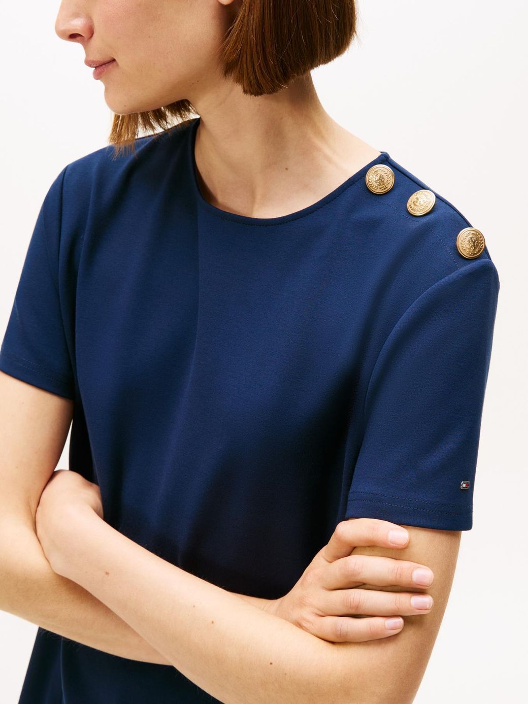 Tommy Hilfiger - Đầm nữ Ponte TH Shift Short Dress