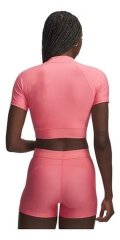 Under Armour - Áo Tay Ngắn Thể Thao Nữ Short Sleeve Compression HeatGear Crop Mock