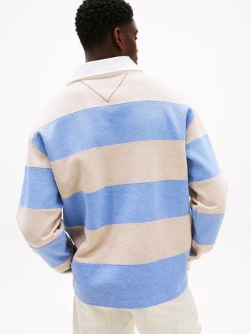 Tommy Hilfiger - Áo thun tay dài nam Stripe Relaxed Fit Rugby Shirt - 2