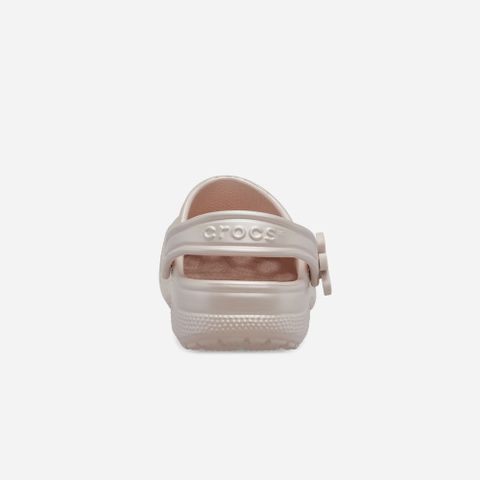 Crocs - Giày Trẻ Em Bé Gái Classic Pearl Shine Clog
