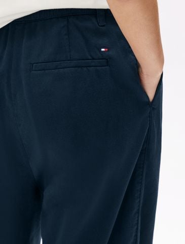 Tommy Hilfiger - Quần dài nữ Cotton Blend Relaxed Straight Pant - 4