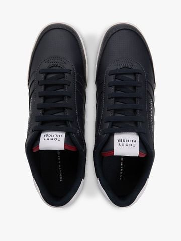 Tommy Hilfiger - Giày Sneakers Nam Contrast Heel Trainers With Leather