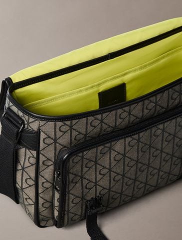 Calvin Klein - Túi Đeo Chéo Nam Emblem Logo Jacquard Messenger Bag - 2
