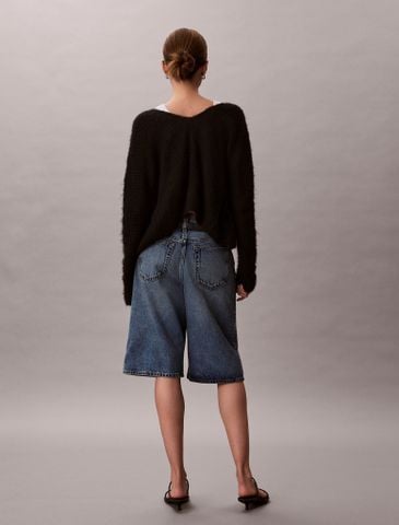 Calvin Klein - Quần Ngắn Nữ Long Long Denim Short