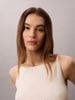 Calvin Klein - Áo Len Nữ Sl Woven Monologo Cable Knit Tank