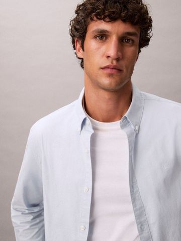 Calvin Klein - Áo sơ mi tay dài nam Solid Classic Oxford Button-Down Shirt